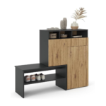 Shoe Rack with movable banquette - MZSR080 - Image 8