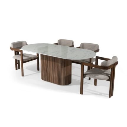 Marble Dining Set - MZDRS005