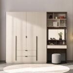 240cm Wardrobe with Dressing Table and Puf