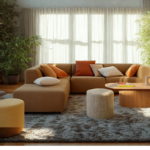 Modern Sofa Natural Wood  – MZSC060 - Image 6