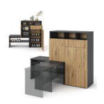 Shoe Rack with movable banquette - MZSR080 - Image 7