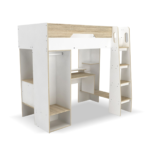 Kids Bunk Bed Frame & Study Table - MZBRK001 - Image 3