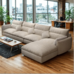 Modern Sofa with Pouf - MZSC050 - Image 3