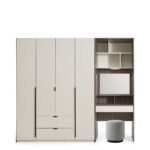 240cm Wardrobe with Dressing Table and Puf - Image 9