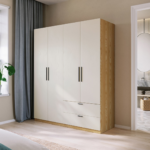 Modern Wardrobe 1.6M - MZWD019 - Image 5