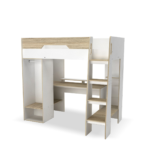 Kids Bunk Bed Frame & Study Table - MZBRK001 - Image 5