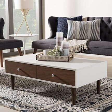 Coffee Table, White*Brown- MZCT009