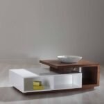 Coffee Table, White*Brown - MZCT008 - Image 3