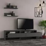 Modern TV Unit,  Gray - MZTV91