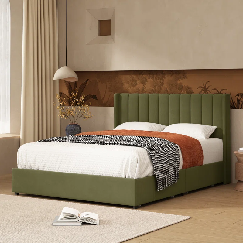 MZBD001-2-1-1.webp Modern Tufted Bed - MZBDN007 - Image 1