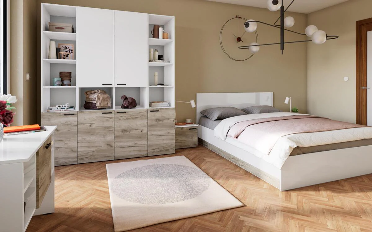 MZBD001-2-1.webp Modern Bedroom Set - MZBDR001 - Image 1