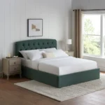 Button Tufted Bed - MZBDN01-GRN