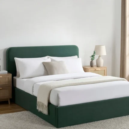 Button Tufted Bed - MZBDN02-GRN
