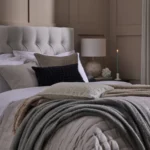 Button Tufted Bed - MZBDN03-BEIG - Image 4