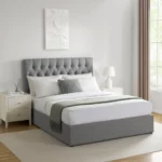 Button Tufted Bed - MZBDN03-GRY