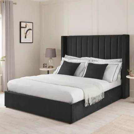 Button Tufted Bed - MZBDN05-BLK
