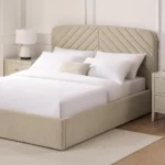 Button Tufted Bed - MZBDN06-BEIG - Image 2