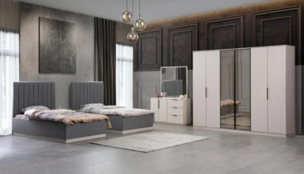 Modern Twin Bedroom - MZBDR018