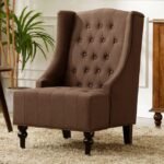 Chocolate Wingback Chair - MZCH017 - Image 5
