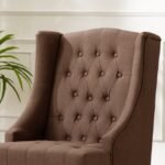Chocolate Wingback Chair - MZCH017 - Image 4
