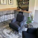 Dark Grey Velvet Armchair - MZCH020 - Image 2