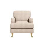 Beige Linen Armchair - MZCH021 - Image 2