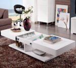 Coffee Table, 90cm White - MZCT019 - Image 2
