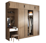Modern Wardrobe With Desk - MZDSS003 - Image 5