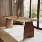 Dining Table Set with 6 Curved Chairs - MZDRS007 - Image 4