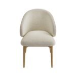 Dining Table Set with 6 Curved Cream Dining Chairs - MZDRS009 - Image 2