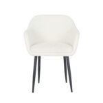 Dining Table Set with 6 Cream Boucle Chairs  - MZDRS011 - Image 3