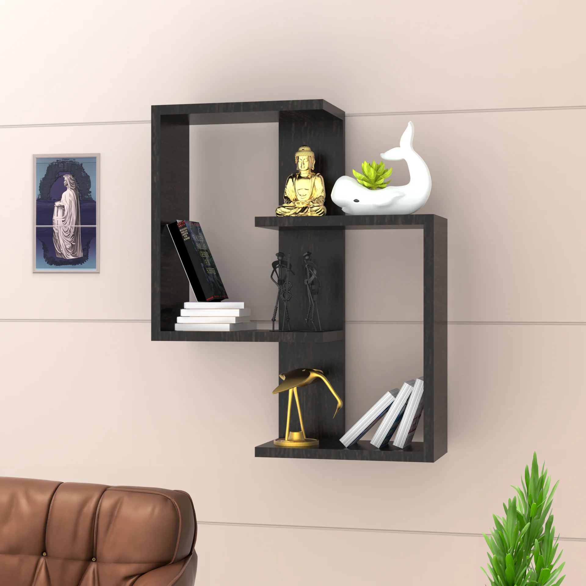 MZDU021.webp Thai Teak Wall Shelf - MZDU021 - Image 1