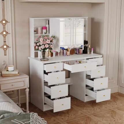 Modern Makeup Vanity - MZKV002