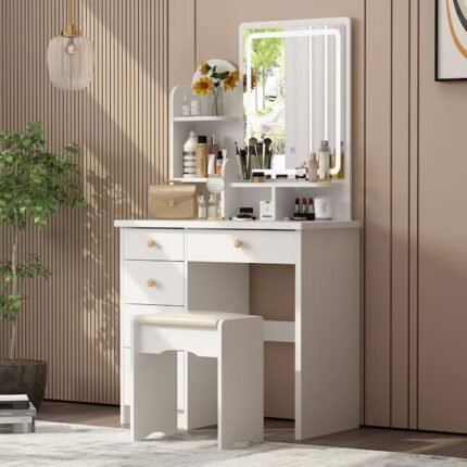 Modern Makeup Vanity - MZKV003