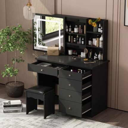 Modern Makeup Vanity - MZKV006