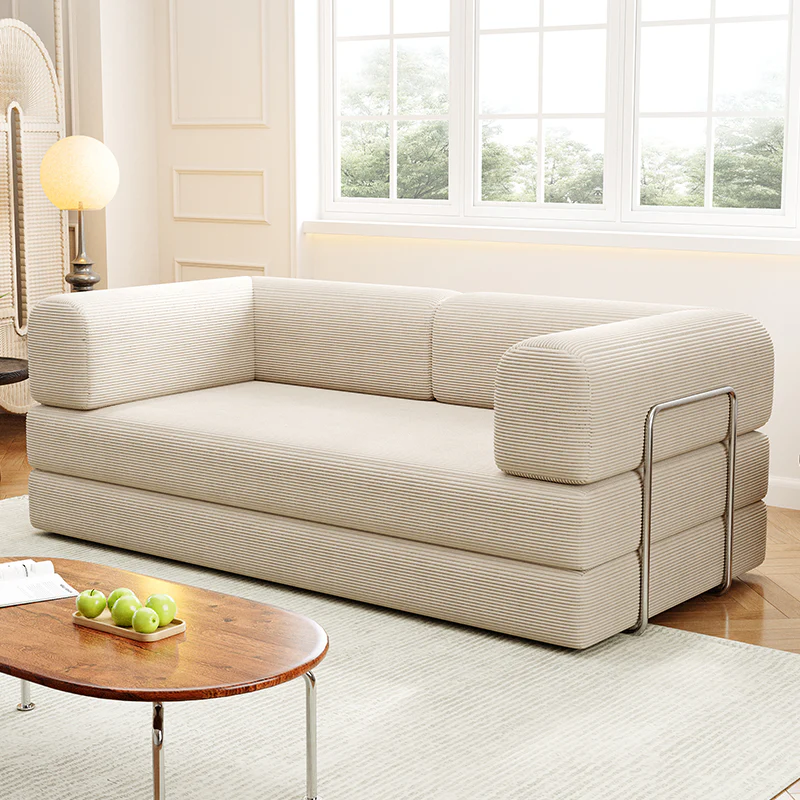 MZSF042-Beige-1.webp Sponge Sofa bed - MZSFB004 - Image 1