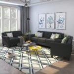 Black Living Room Set - MZSS004