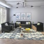 Black Living Room Set - MZSS004 - Image 2