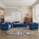 Blue Living Room Set - MZSS006