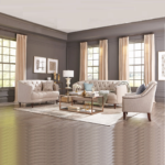 Royal Tufted Curved Sofa Set - MZSS007