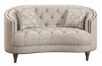 Royal Tufted Curved Sofa Set - MZSS007 - Image 3