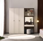 Modern Wardrobe MDF With Dressing Table and Puf 1.8M