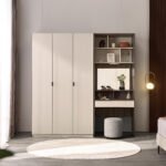 Modern Wardrobe MDF With Dressing Table and Puf 1.8M