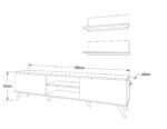 Modern TV unit 180 cm - MZTV161 - Image 5