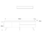 Modern tv unit 160cm - MZTV150 - Image 4