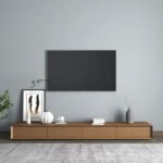Modern TV Unit, Brown 220cm - MZTV09