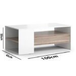 Coffee Table, White*Beige - MZCT013 - Image 4