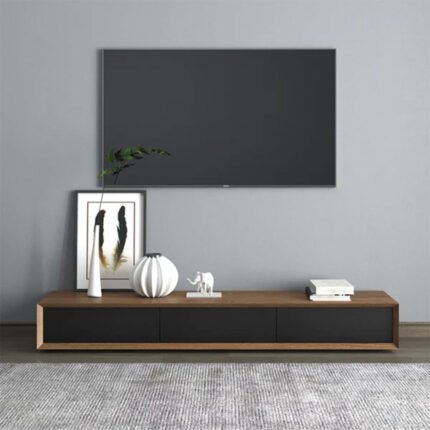Modern TV unit,  Brown & Black - MZTV010