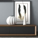 Modern TV unit,  Brown & Black - MZTV010 - Image 2