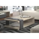 Coffee Table, 100cm Black&Gray - MZCT022 - Image 3